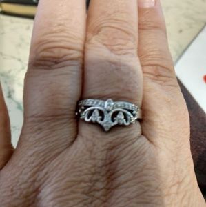 Cz crown ring
